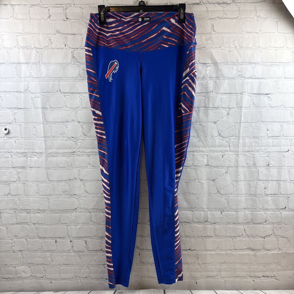 Buffalo Bills Zubaz Womans Leggings Size XL Royal Red & White - Picture 2 of 11
